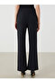 Elastic Waist Textured Women's Trousers - 4