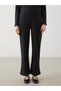 Trendlucky Women's Shiny-Looking Trousers with Elastic Waist and Contrast - 2