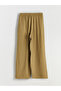 Wide Leg Women's Trousers with Elastic Waist - 6