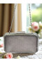 Anthracite Gray Platinum Color Laser Snake Pattern Evening Dress Bag Night Wedding Wedding Engagement Graduation Portfolio - 7