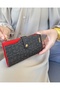 Women's Red Multi-Eye Wallet with Coin and Card Compartments - 8