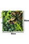 FFD Artificial Hedge Grass Wall Panel 50cm x 50cm – UV Resistant & Flame Retardant Faux Greenery - 4