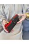Women's Red Multi-Eye Wallet with Coin and Card Compartments - 5