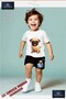 Kids Unisex “Dog Pug Tongue Out“ Custom Printed Crew Neck T-Shirt - Shorts Set - 2