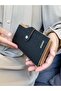 Women's Black Taba Multi-Eye Wallet with Coin and Card Compartments