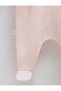 100% Cotton Baby Girl Booties Jumpsuit with Ruffles and Button Detail - 0-6 Months - 4