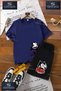 Kids Unisex “Felix Cat Sleeves Open“ Custom Printed Crew Neck T-Shirt - Shorts Set
