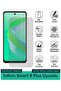 حافظة Infinix Smart 8 Plus Hayalet Nano متوافقة مع طبقة حماية الشاشة، هيكل مرن