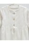 100% Cotton Baby Girl Jumpsuit with Front Buttons and Booties – 0-6 Months - 3