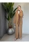 Women's Summer Cotton Voile Lined Lace Detailed Trousers Blouse Set - 5