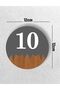 Round Metal Composite - Wooden Apartment Site -Apartment Hotel Office Door Number - Door No: 10 on - 4