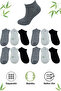 12 Pairs Men's Bamboo Seamless Multicolor Casual Socks Seamless Booties