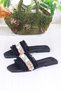 3572 Linen Bead Stone Detailed Holiday Slippers Daily Slippers Women's Slippers - 5