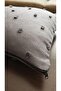 Anthracite Throw Pillow Case Pompom Linen Floor Curtain Fabric Decorative Modern Square Single Piece 43X43 - 5