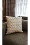 Throw Pillow Case Colorful Ruffle Linen Floor Curtain Fabric Decorative Modern Square Single Piece 43X43 - 2