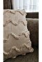 غطاء وسادة من فرو المنك، قماش ستارة أرضية من الكتان، ديكور حديث مربع قطعة واحدة 43X43 - 3