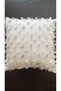 Throw Pillow Case Coffee Ruffle Linen Floor Curtain Fabric Decorative Modern Square Single Piece 43X43 - 4