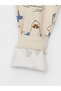 Lcw Baby Beige Crew Neck Long Sleeve Print Baby Boy Pajamas Set - 6