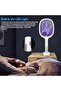 Rechargeable Electric Fly Swatter with LED Light-Powerful Mosquito and Fly Killer Zapper, Bug - 4