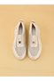 Glossair Women's Beige Patent Leather Sports Shoes - 7