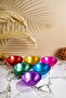 Set of 6 Colorful Glass Bowls – Special Design for Stylish Presentation and Tables - 6