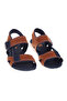 Metallic Bow Accent Strappy Block Heel Sandals - 4