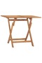 Folding Garden Dining Table 90x60x75 cm Solid Teak Wood