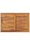Folding Garden Dining Table 90x60x75 cm Solid Teak Wood - 4