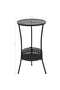 Bistro Table Black 40x70 cm Metal - 3