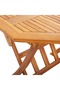 Folding Garden Table 135x85x75 cm Solid Acacia Wood - 6