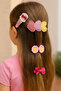 3-Piece Girl's Buckle – Ice Cream Heart Flower - 8