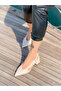 Niso Beige Patent Leather 5 cm Heel Sandals - 5