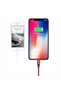 Cablu USB împletit din material textil - iPhone Lightning 1.8m - roșu - 7