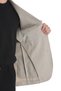 Beige Slim Fit Striped Mono Collar Casual Jacket - 3