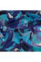 Blue Emotional Flowers Cotton Scarf - 2