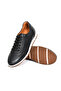 Genuine Leather Black Men's Sneaker Shoes - 241338 - 6
