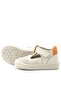 Shaun Genuine Leather Beige Orange Velcro Anatomical Baby Sandals - 7