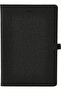 EN118L GY A5 80gsm Leather Cover 96 Sheets Notebook
