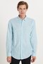 Men's Slim Fit Slim Fit Buttoned Sports Collar Linen Effect 100% Cotton Striped Summer Green Shirt