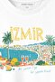 Izmir T-Shirt Aegean Spirit Lemon Olive City Printed White T-Shirt - 3