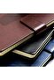 96-Sheets 80GSM Leather Cover Notebook, A5 Size, Black - 7