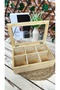 Bamboo Tea Box 6 Compartments, Tea Bag Box and Organizer - 4