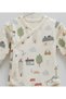 Newborn 3-Piece Gift Set 0-3 Months 100% Cotton Baby Bodysuit Set and Muslin Blanket (75-85) - 2