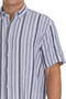 Black Comfort Fit 100% Cotton Button-Down Collar Short Sleeve Cotton Shirt - 4
