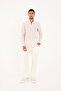 Men's Regular Fit 100% Cotton Striped Flam Linen Shirt - 2