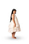 Two Toned Layered Party Dress Beige - 2