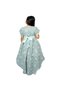 Girls Green Tulle Floral Dress - 3