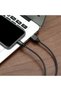 Cablu USB împletit rezistent pentru iPhone Lightning, 1.2M, negru - 9