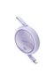 Cablu retractabil USB-C 100W Free2Draw Mini 1m violet - 2