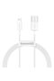 Cablu USB Superior Lightning pentru iPhone 2.4A 1m Alb